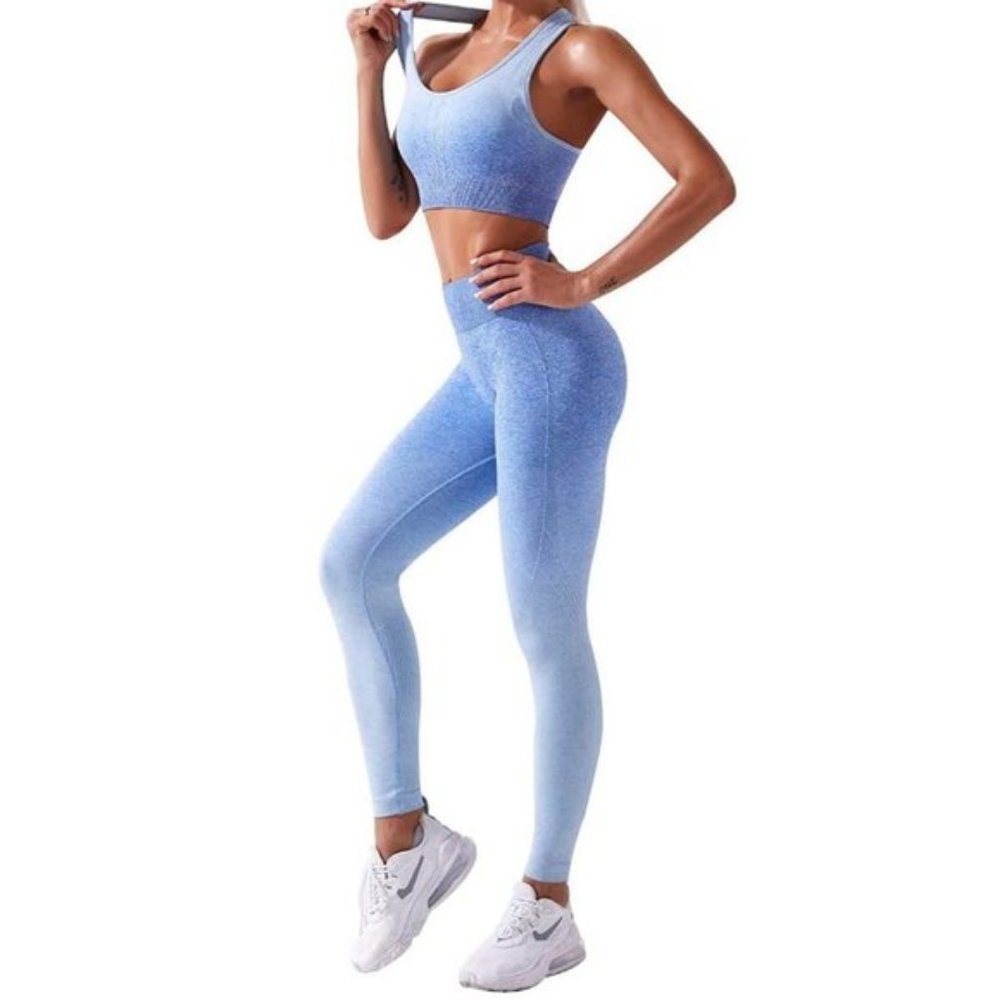 🌟 OMBRE SEAMLESS HIGH WAIST LEGGING DUPE NWOT 🌟 - Picture 5 of 12